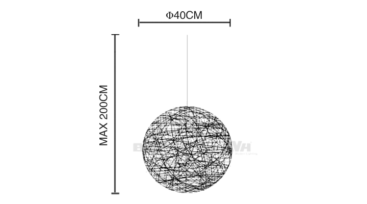 BVH博威灯饰 random light Φ:40麻球吊灯